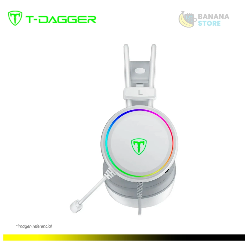 AURICULARES T-DAGGER SONA T-RGH304W WHITE RGB 7.1