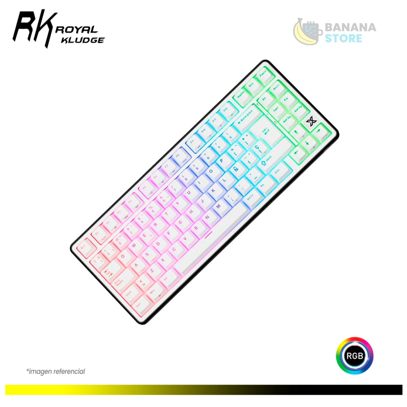TECLADO MECANICO ROYAL KLUDGE RK X87 CABLEADO BLACK NIGHT - CREAMY SWITCH