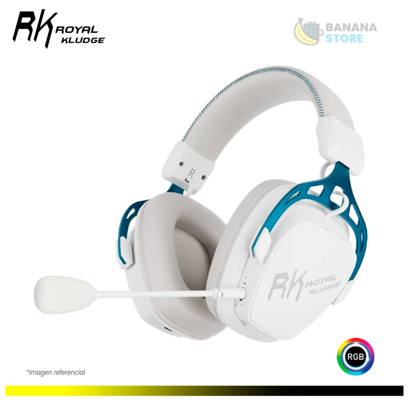 AURICULAR ROYAL KLUDGE RK HG103 INALAMBRICO TRIMODO CYBORG WHITE