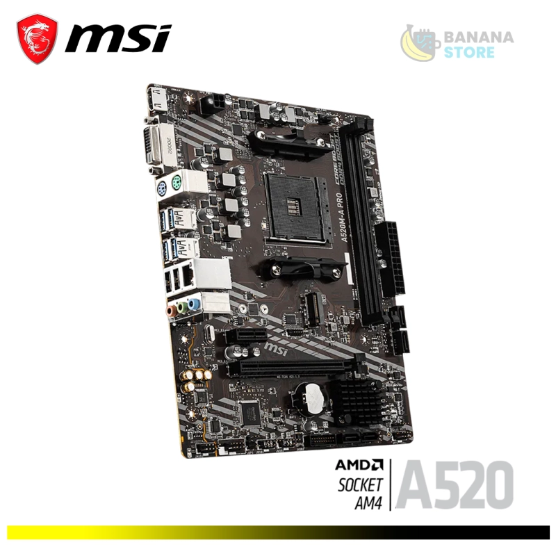 PLACA MADRE A520M MSI A PRO M-ATX AM4