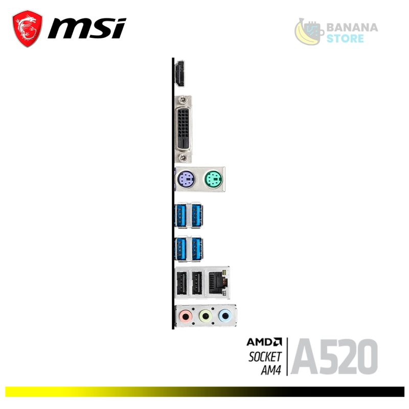 PLACA MADRE A520M MSI A PRO M-ATX AM4