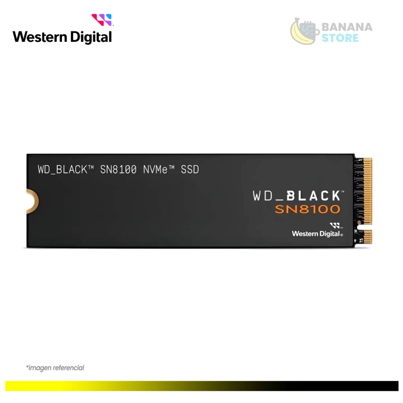 UNIDAD ESTADO SOLIDO 2TB WESTER DIGITAL BLACK M.2 SN8100 PCI 5.0 NVME GEN5 14900 MB/S