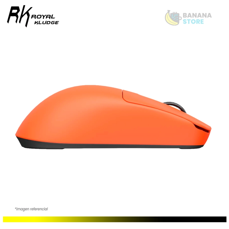 MOUSE ROYAL KLUDGE M30 ORANGE INALAMBRICO TRIMODO 1KHZ 24K DPI