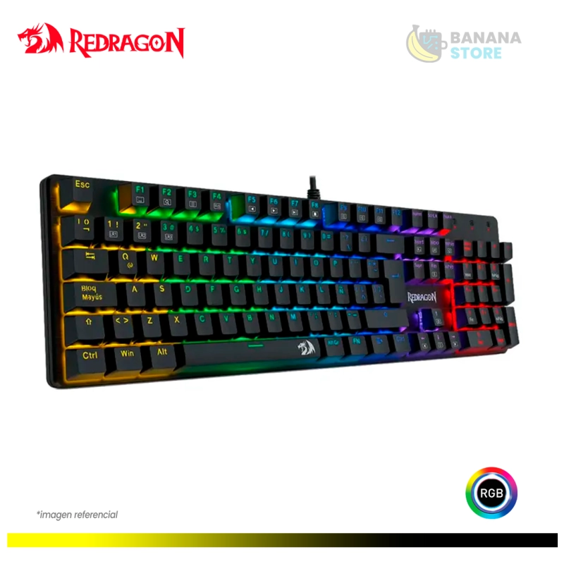 TECLADO MECANICO REDRAGON SINDRI K671 CABLEADO ESPAÑOL - RED SWITCH