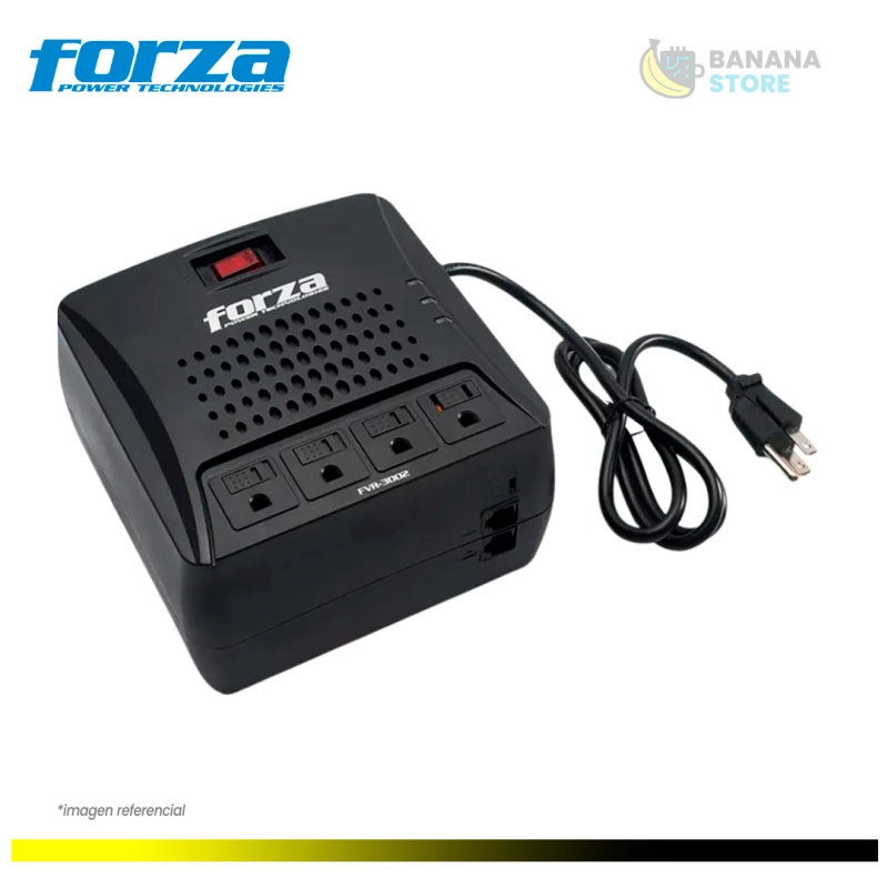 ESTABILIZADOR FORZA 3000VA /1500W FVR-3002 4 TOMAS