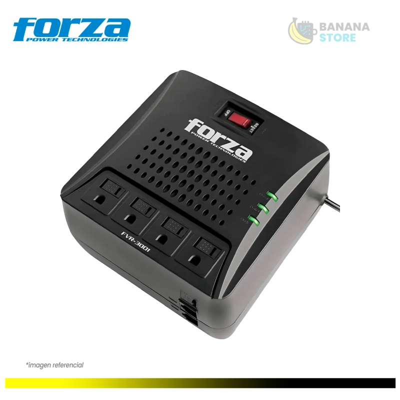 ESTABILIZADOR FORZA 3000VA /1500W FVR-3002 4 TOMAS