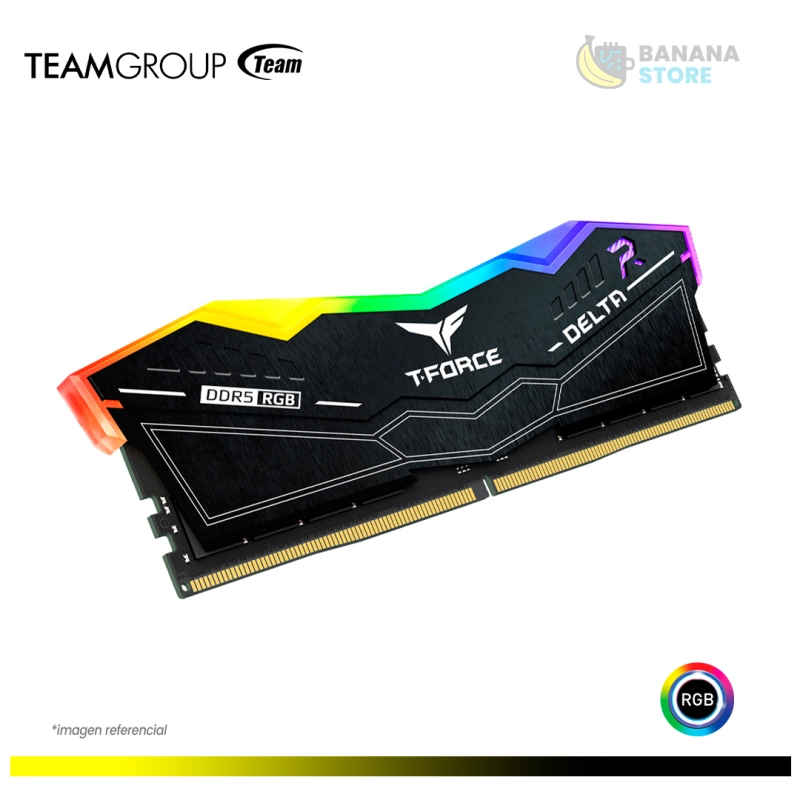 MEMORIA RAM 8GB DDR5 TEAM GROUP DELTA R RGB 6000MHZ AMD/INTEL