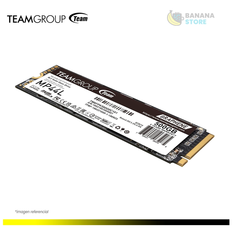 ALMACENAMIENTO SSD M.2 NVME 500GB TEAM GROUP MP44L PCI 4.0 5000 MB/S