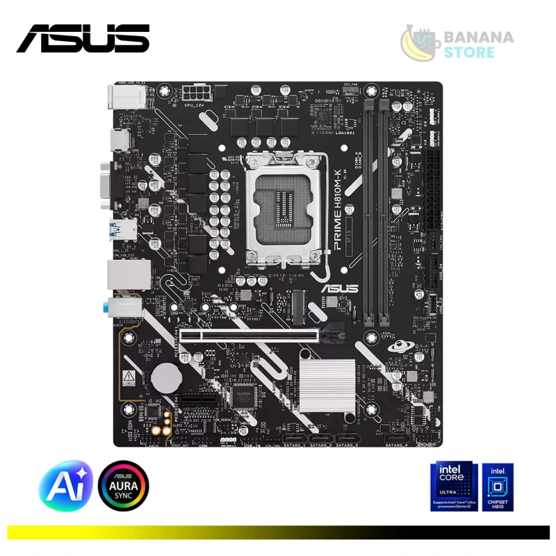 PLACA MADRE H810M-K ASUS PRIME DDR5 LGA1851 M-ATX