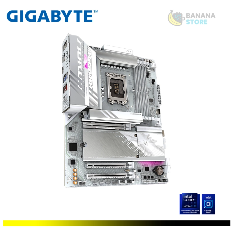 PLACA MADRE GIGABYTE B860 AORUS ELITE WIFI7 ICE, DDR5, LGA 1851