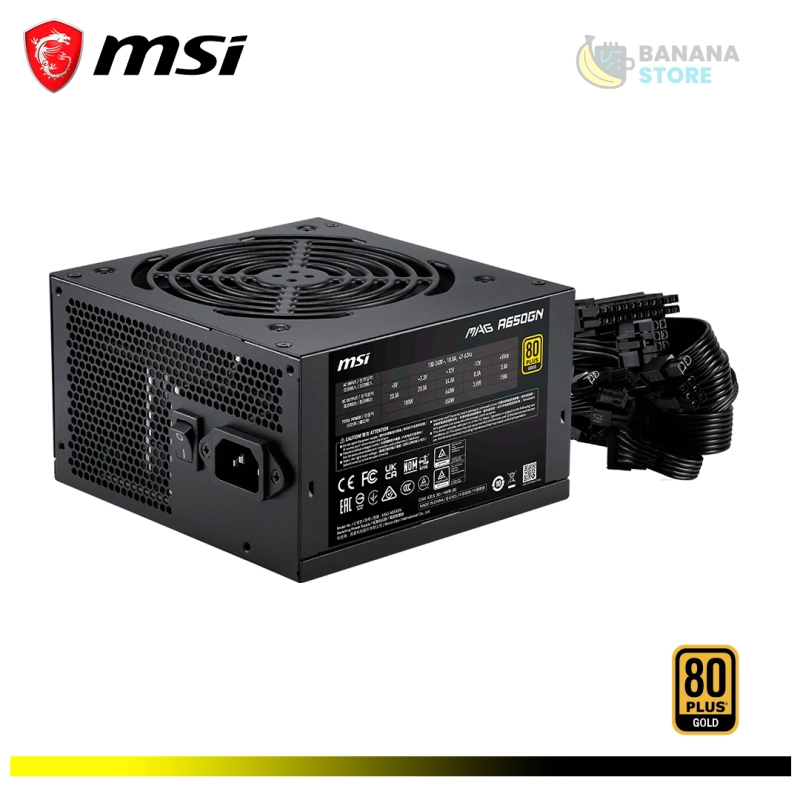 FUENTE DE PODER MSI MAG A650GN II BLACK 650W MSI 80 PLUS GOLD