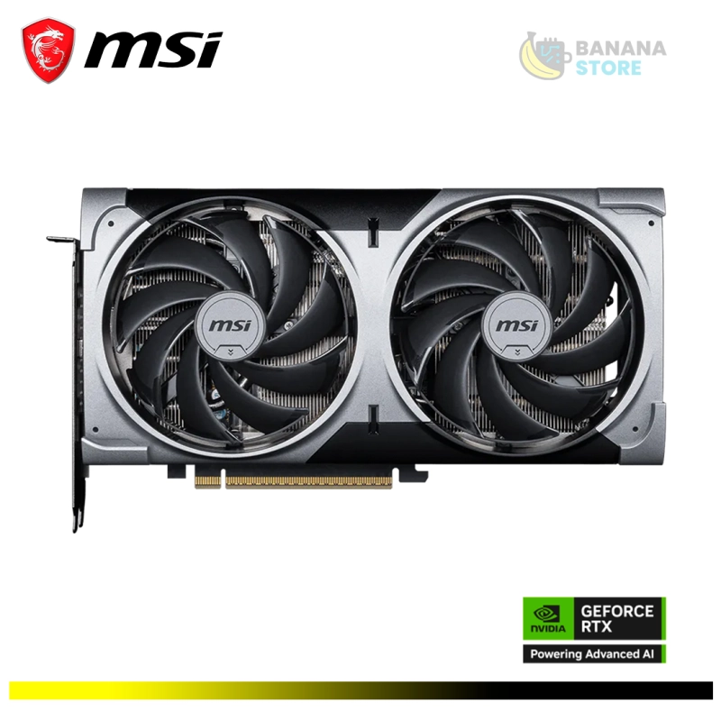 TARJETA DE VIDEO NVIDIA GEFORCE RTX 5070 MSI VENTUS 2X OC 12GB BLACK GDDR7
